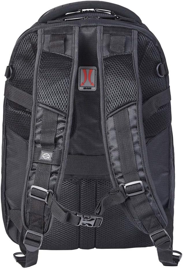Harley-Davidson Renegade II Hi-Tech External USB Port Backpack - Solid Black