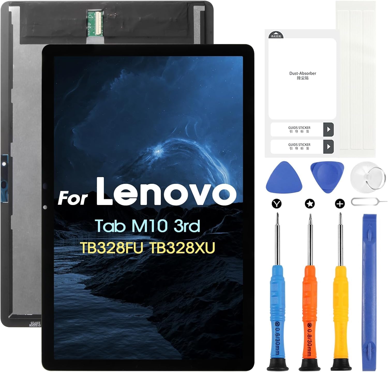 Écran LCD pour Lenovo Tab M10 3rd Gen TB328FU TB328XU TB328 LCD Display pour Lenovo Tab M10 Ecran Replacement Digitalizer Touchscreen Assemblée avec Réparation, Noir