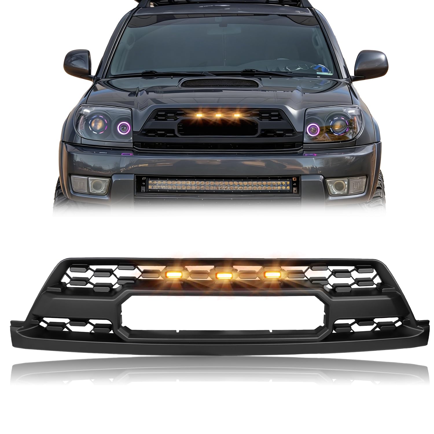 Photo 1 of VIGMOTIX Matte Black Front Grille for 2003-2005 4Runner