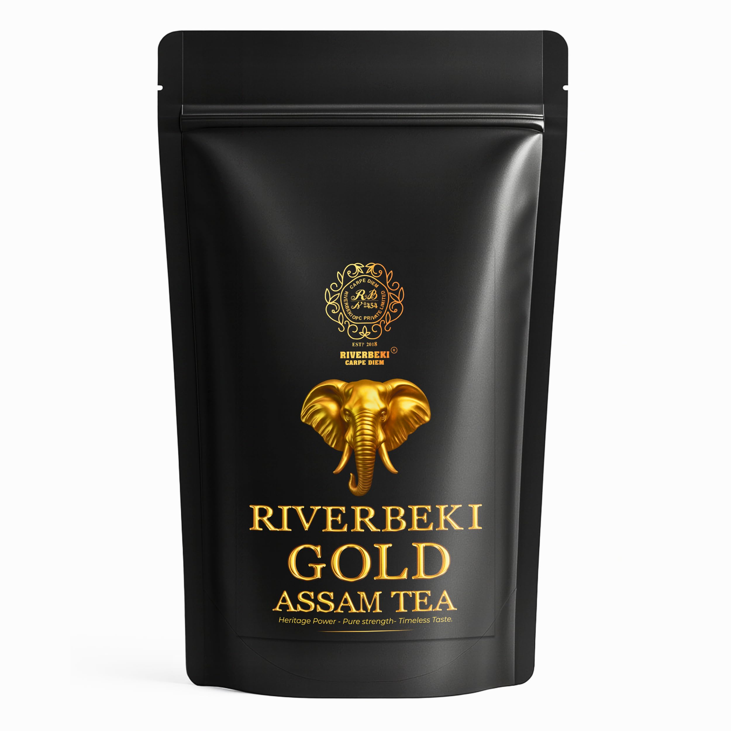 RIVERBEKI Gold Premium Assam CTC Tea 1Kg | Export Quality Second Flush Black Tea for Strong, Authentic Chai