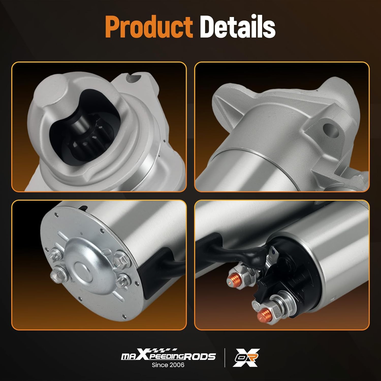 maXpeedingrods Starter Motor for Chevy Colorado & Trailblazer, for GMC Canyon & Envoy, for Buick Rainier, for Isuzu Ascender, 2.8L 3.5L 4.2L, 12V 1.6KW 11Teeth ClW, Replace# 12563863, 12574145