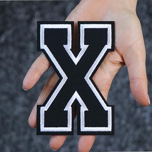 Miniatura 31 de Parches de letras termo-adhesivas de alta calidad – Lindas letras para ropa – Parche universitario para ropa – Letras bordadas de 4 1/2 parches