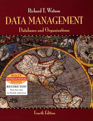 Wie Data Management : Database and Organizations 0471452254 Book Cover