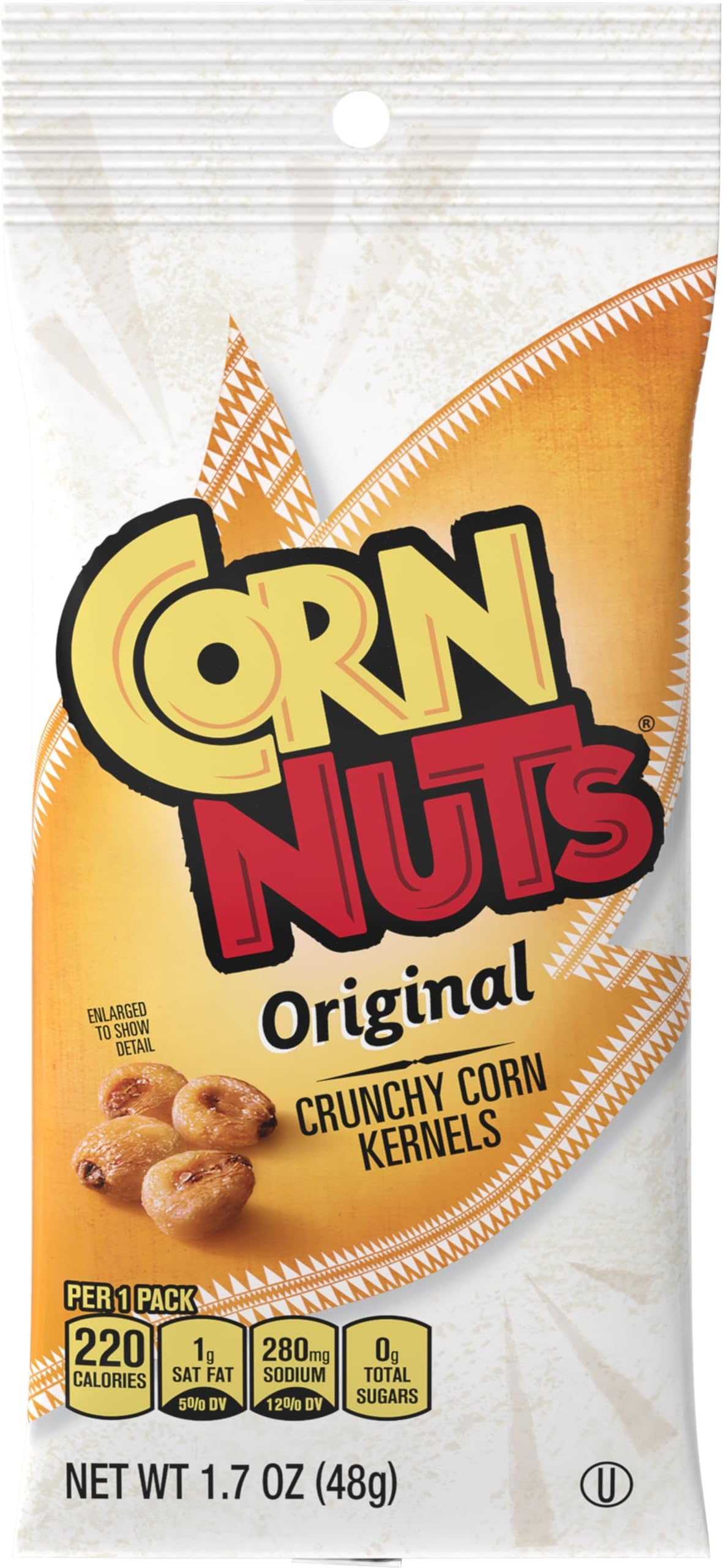 CORN NUTS Original Crunchy Corn Kernels Snack, 18 Count(Pack of 1)