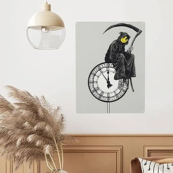 BANKSY☆ 死神 ポスター☆full colour Black☆ BANKSY☆ 死神 ポスター☆full colour Black☆