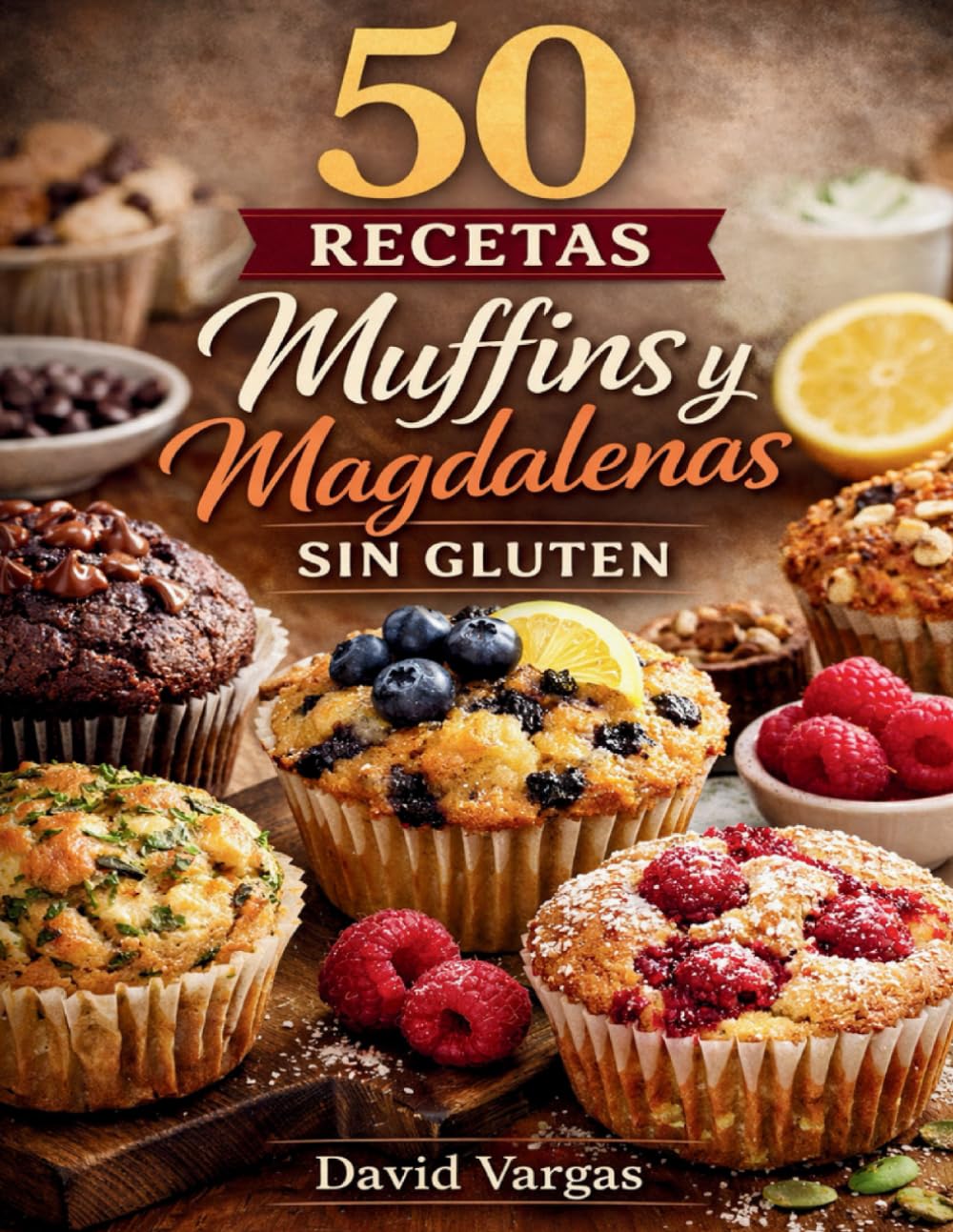 50 Recetas de Muffins y Magdalenas Sin Gluten: Variedad dulce y salada con preparaciones fáciles para disfrutar en cualquier momento