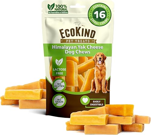 EcoKind Premium Gold Yak Cheese - Masticables para perros del Himalaya, golosinas saludables para perros pequeños, totalmente naturales, masticables