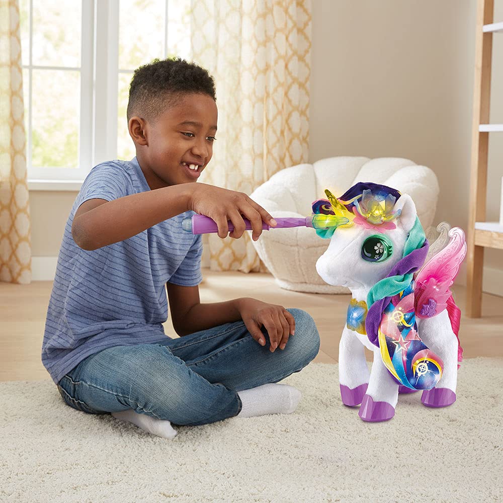 VTech Styla, Ma Unicorno Trucco Magico, Peluche Unicorno Interactive - Dati 4 Anni
