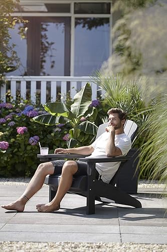 Miniatura 7 de Keter Alpine Adirondack - Sillas de Muebles de Patio de Resina para Exteriores con Portavasos - Perfectas para Playa, Piscina y Asientos de Hoguera,
