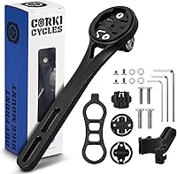 Vista 11 de corki Cycles Out Soporte de bicicleta extendido para bicicleta delantero compatible con Garmin Wahoo Bryton Cateye Bike Computer Compatible