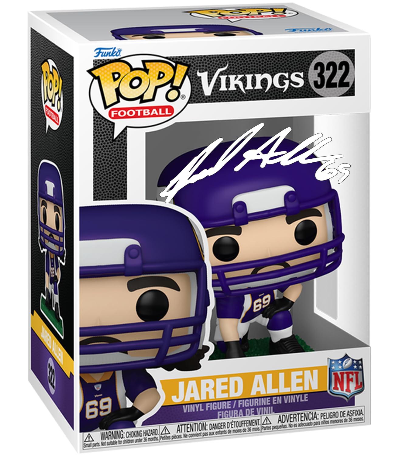 Jared Allen #322 Facsimile Signed Reprint Laser Autographed Funko