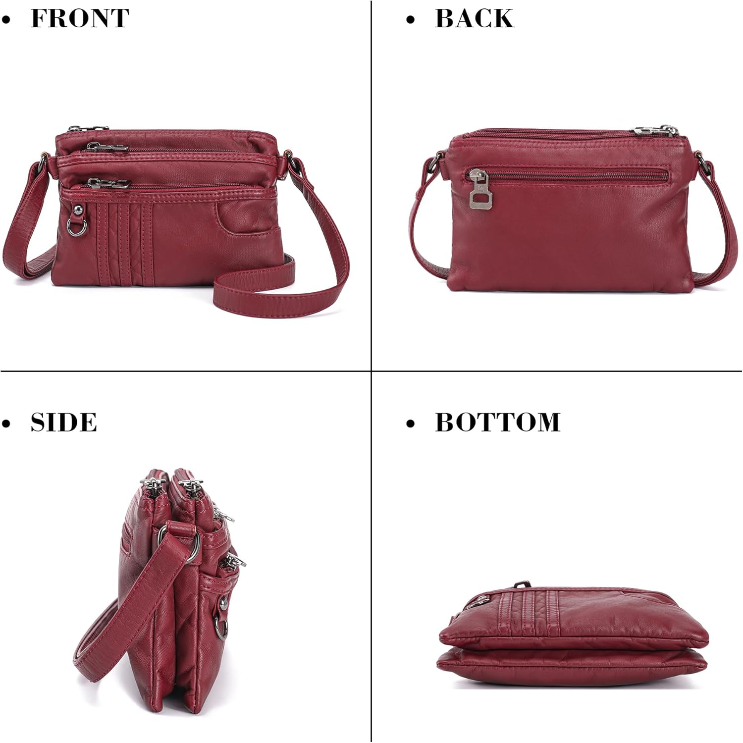 MINICAT Multiple Pockets Small Crossbody Purse Cell Phone Purse Shoulder Bags for Women Cross Body Bag for Woman - Image 6