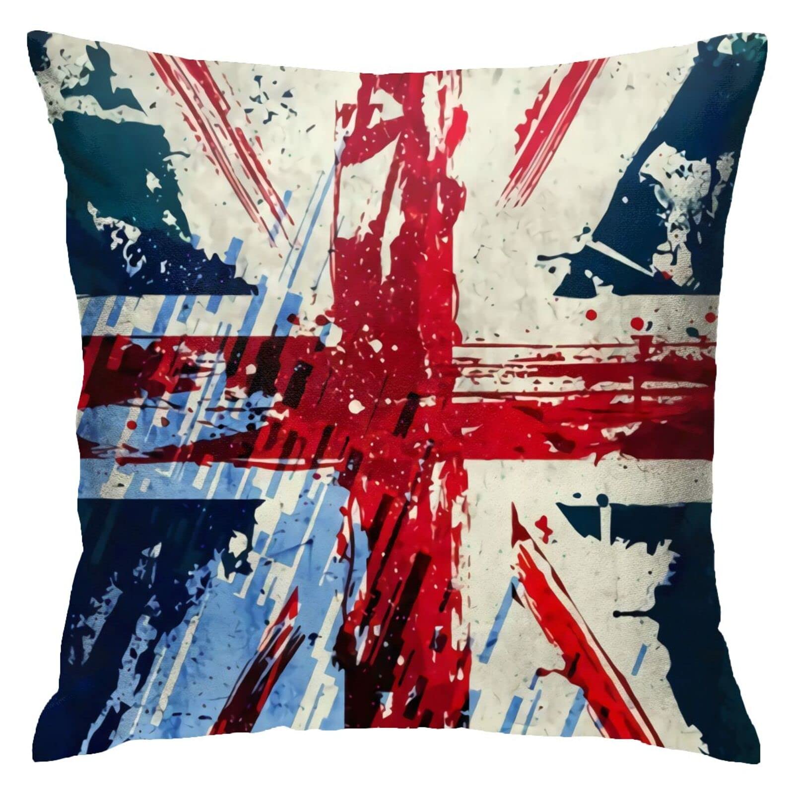 Pillowcases 45X45cm Union Jack Throw Pillow Case Colorful Pillow Cover Decoration Throw Cushion Cover For Mom, Sisters, Coworker