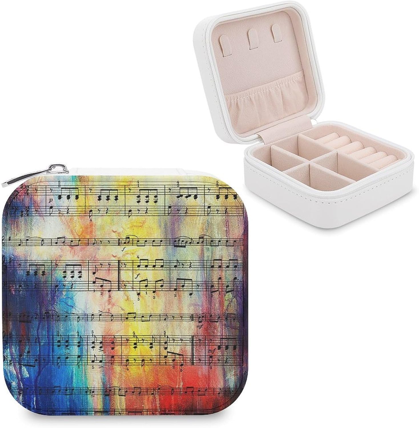 Small Jewelry Case Leather Portable Jewelry Box Jewelry Organizer