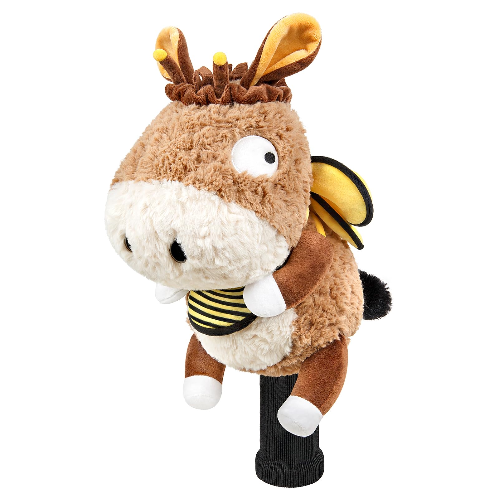RLOMUTE Novelty Golf Head Covers for Driver & Woods, Cute Plush Animal Driver Head Cover Soft 460cc Golf Headcovers Funny Gift for Men Women Kids Golfers, Donkey Carrying Bees โ image 1