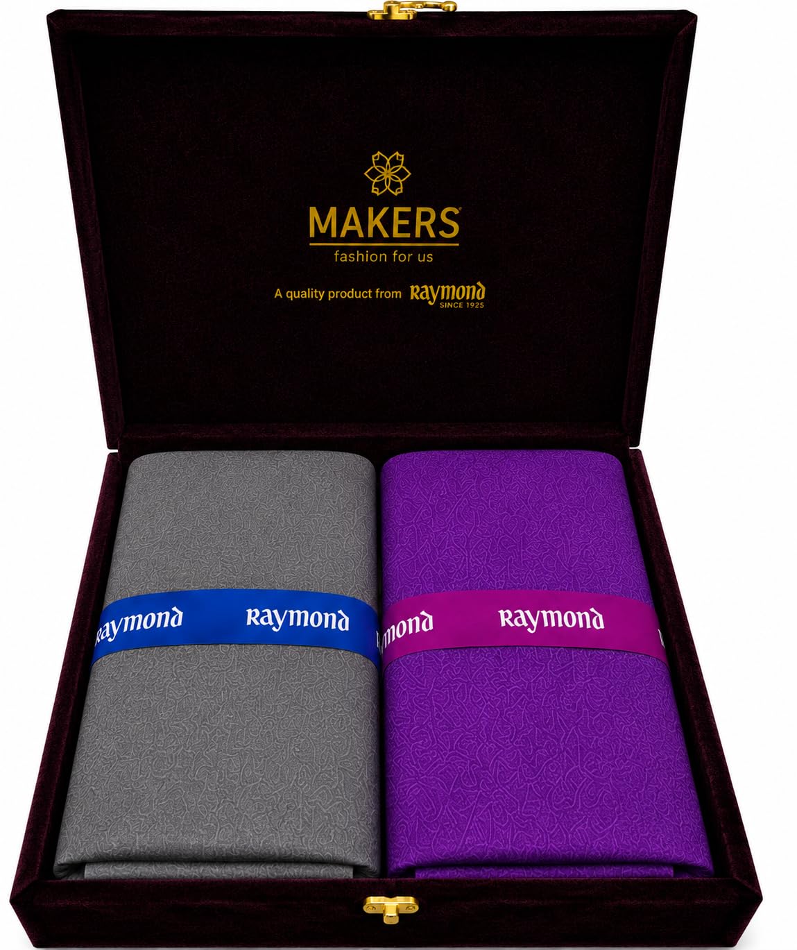 raymond fabrics Makers Men's Luxury Unstitched Shirt & Trouser Fabric Set | Premium Formal Fabric Combo with Presentation Case | Tailor-Made Clothing Material for Men-picture-55