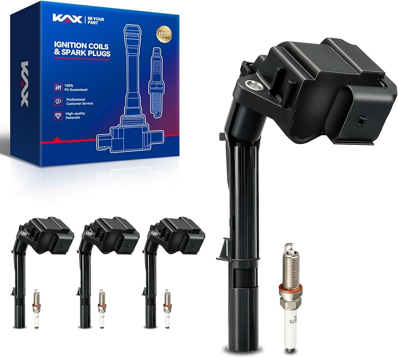 Bobinas de ignição KAX e velas Iridium para C300, GLC300 e E300 – Kit com 4 bobinas e 4 velas