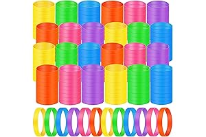 Libima: The Ultimate Neon Silicone Friendship Band Collection (240 Pcs) for Enduring...