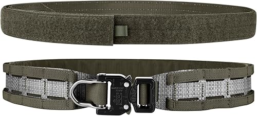PETAC GEAR Cinturón táctico de perfil bajo Molle Battle Cobra Belt de corte láser Tegris rígidos para pistola de tiro