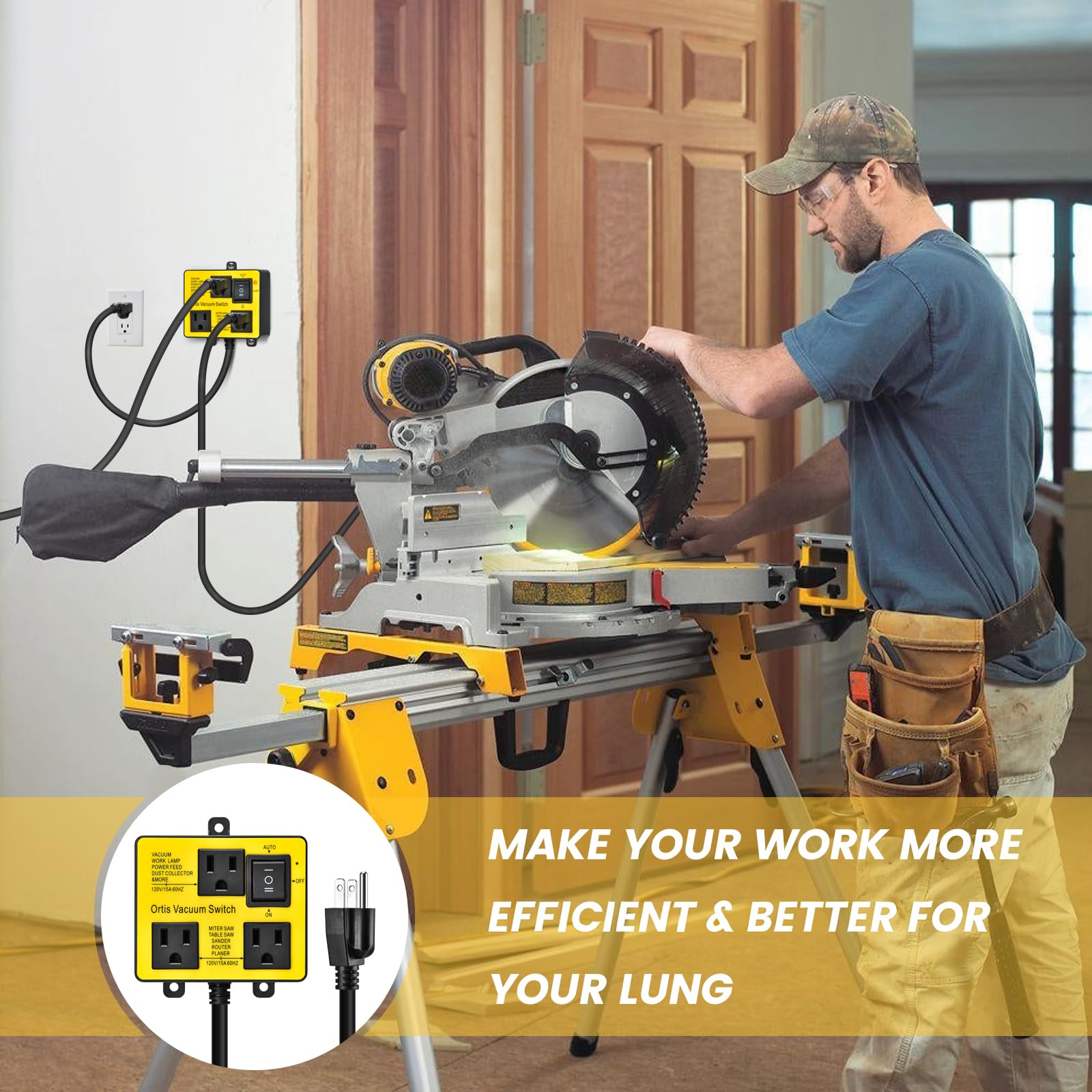 Ortis Vacuum Switch - Power Tool Dust Control -7