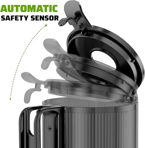 Miniatura 4 de Exprimidor de prensa en frío, máquina extractor de jugo de canal de alimentación de 5.8 pulgadas de ancho con 400 W, alto rendimiento de jugo,