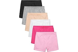 <p>6 Pack Toddler Girls Biker Safety Under Dress Shorts for Play Cartwheel Dance</p>