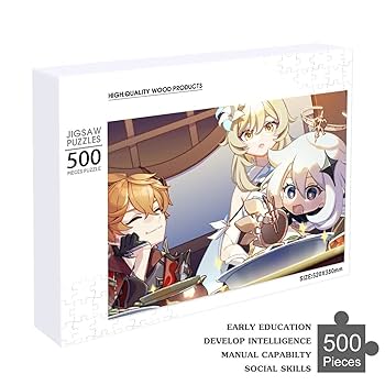 【原神グッズ】鐘離　1000ピースパズル　額縁付き 原神グッズ】鐘離 1000ピースパズル 額縁付き - メルカリ