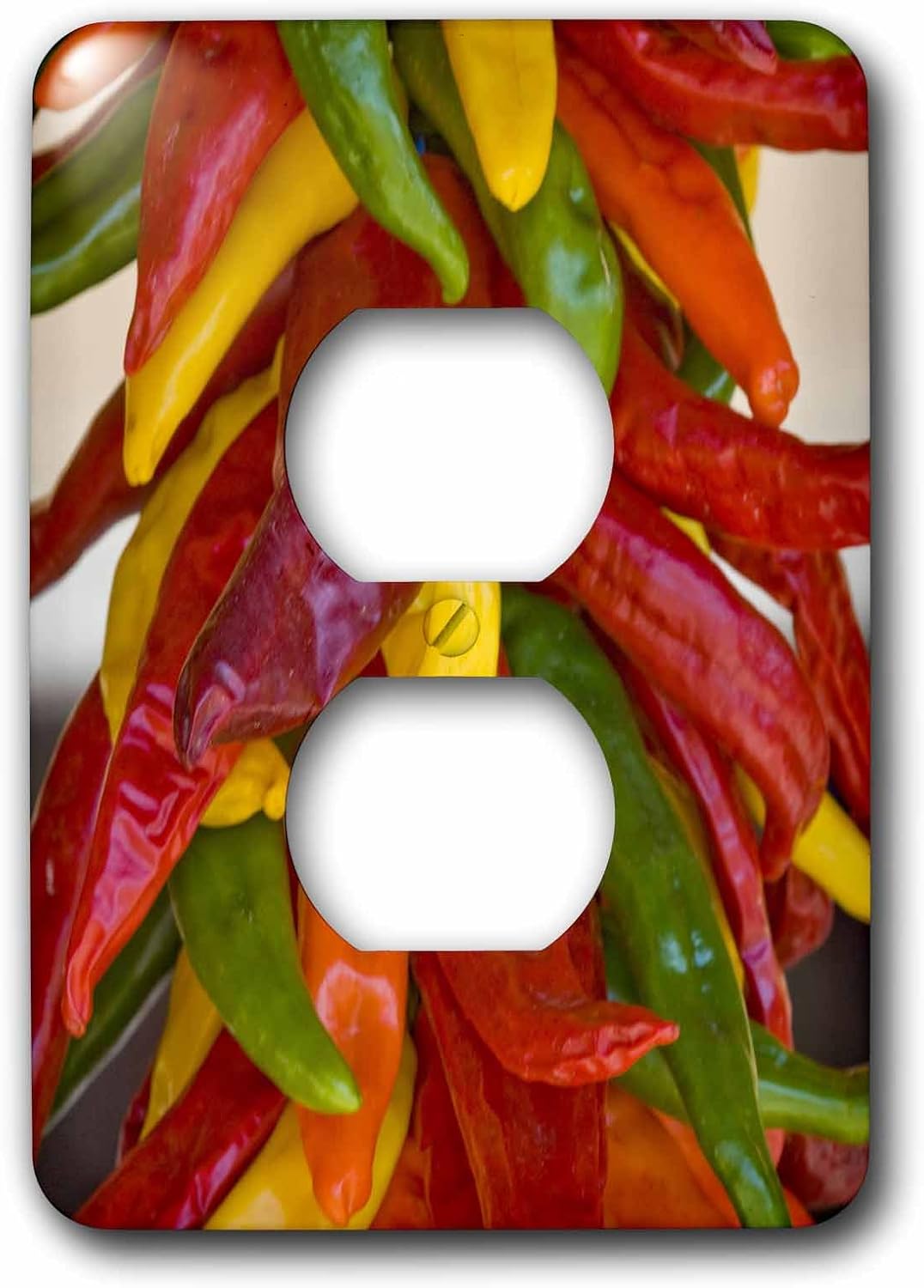 3dRose lsp_92921_6 Usa, New Mexico, Hatch Chili Market - Us32 Pha0010 - Peter Hawkins - 2 Plug Outlet Cover