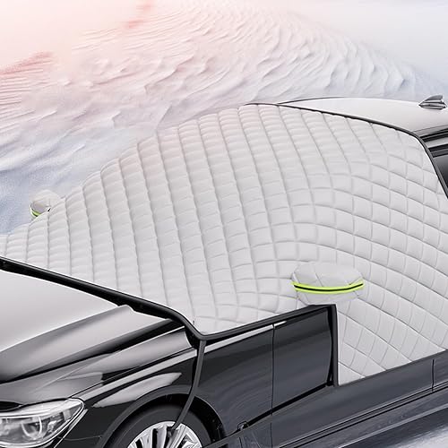 Thickened Car Cover for Opel Vauxhall Astra Sports Tourer Wagon L K J H G F 1995-2025 Half Car Cover Snow Resistent Car Windshield Snow Cover All Weather Auto Cover,Silver-A