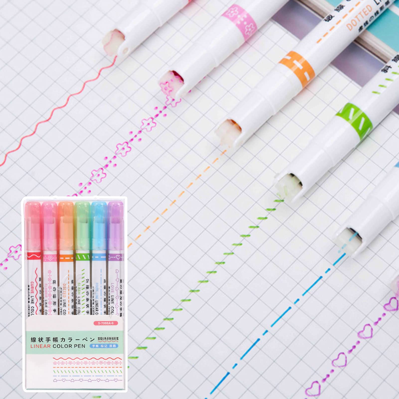 6色蛍光ペン Amazon.co.jp: カーブペン 蛍光ペン 6色セット ソフトカラー 6