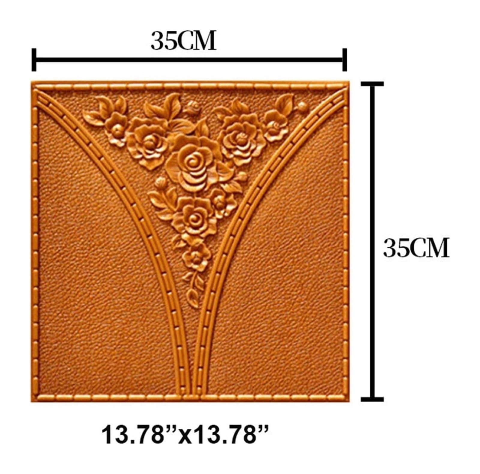 Samoprzylepne płytki ścienne, odklej i przyklej, panele ścienne 3D, wielokolorowe, 8-16 szt. (marron, 8 szt.)