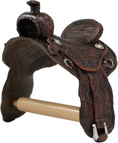 Miniatura 3 de Ebros - Figura decorativa para papel higiénico con patrón rústico occidental de 7.5 pulgadas de alto, para decoración de pared, baño, cabaña, caza,