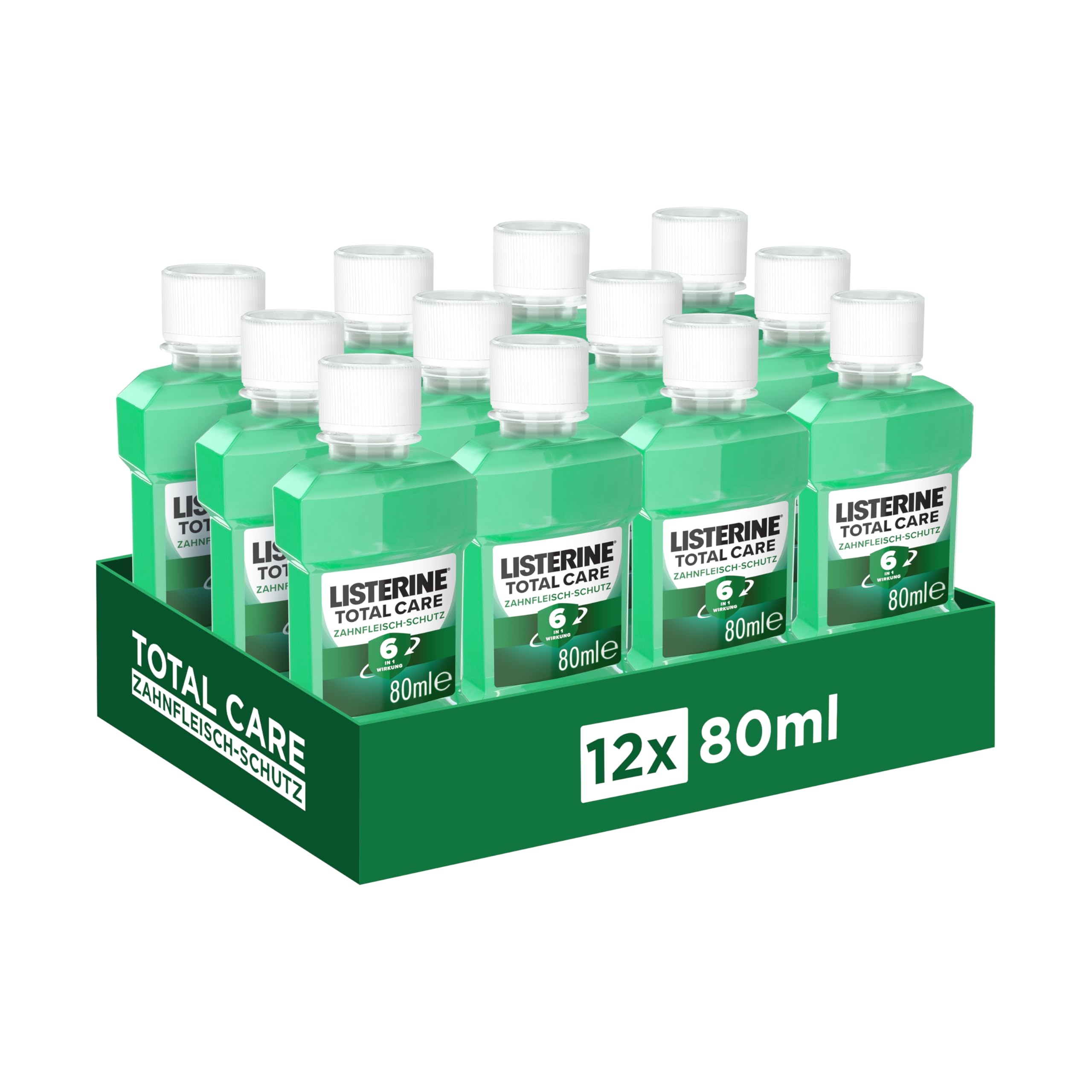 LISTERINE Total Care Zahnfleisch-Schutz Mundspülung, 12 x 80ml