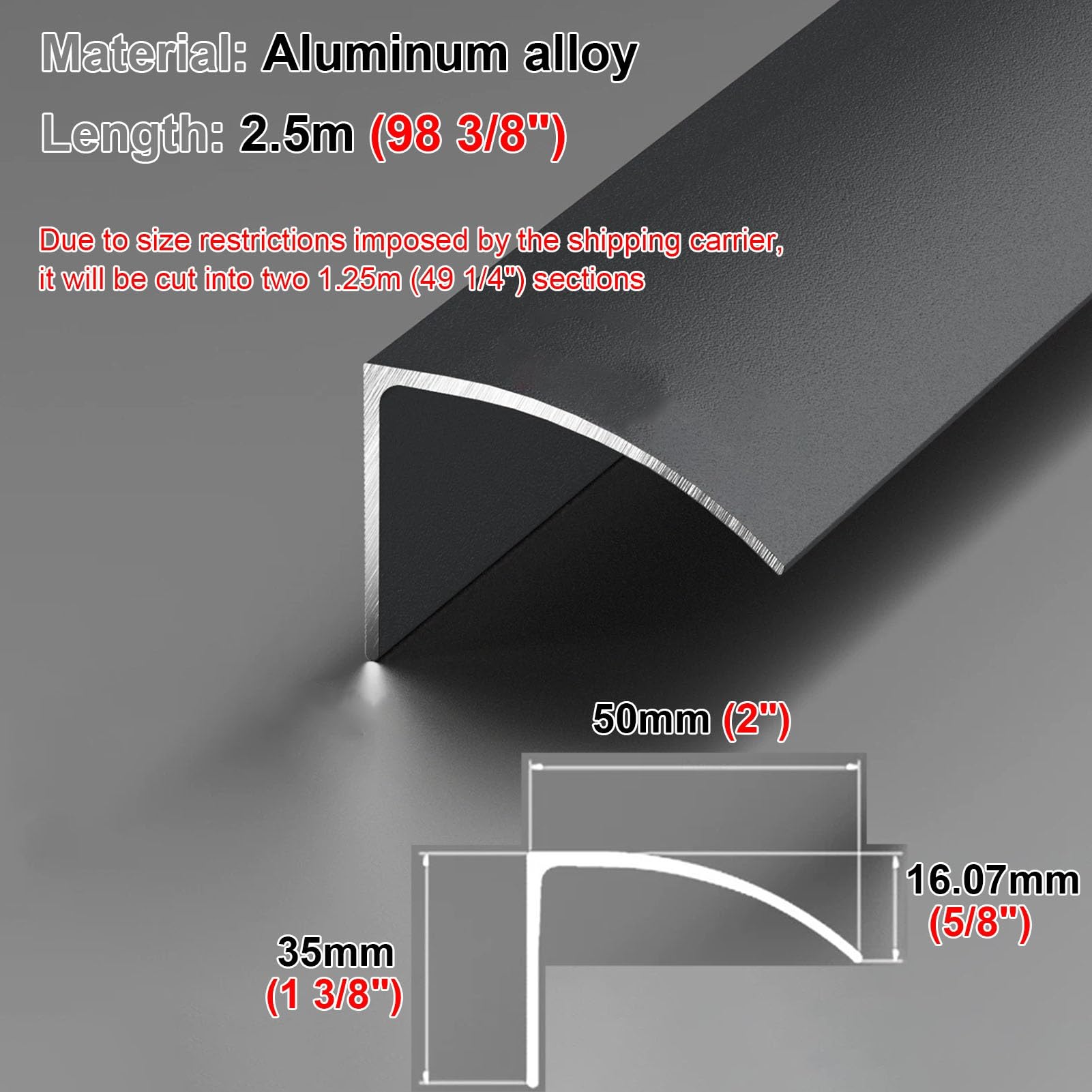 Vierteaguas Muro Barrera Contra el Agua Recortable para Colocar | Desviador de Lluvia Impermeable para Aleros y Claraboyas; Guía de Aluminio para Desviar el Agua de Lluvia(Gray,2Pack)