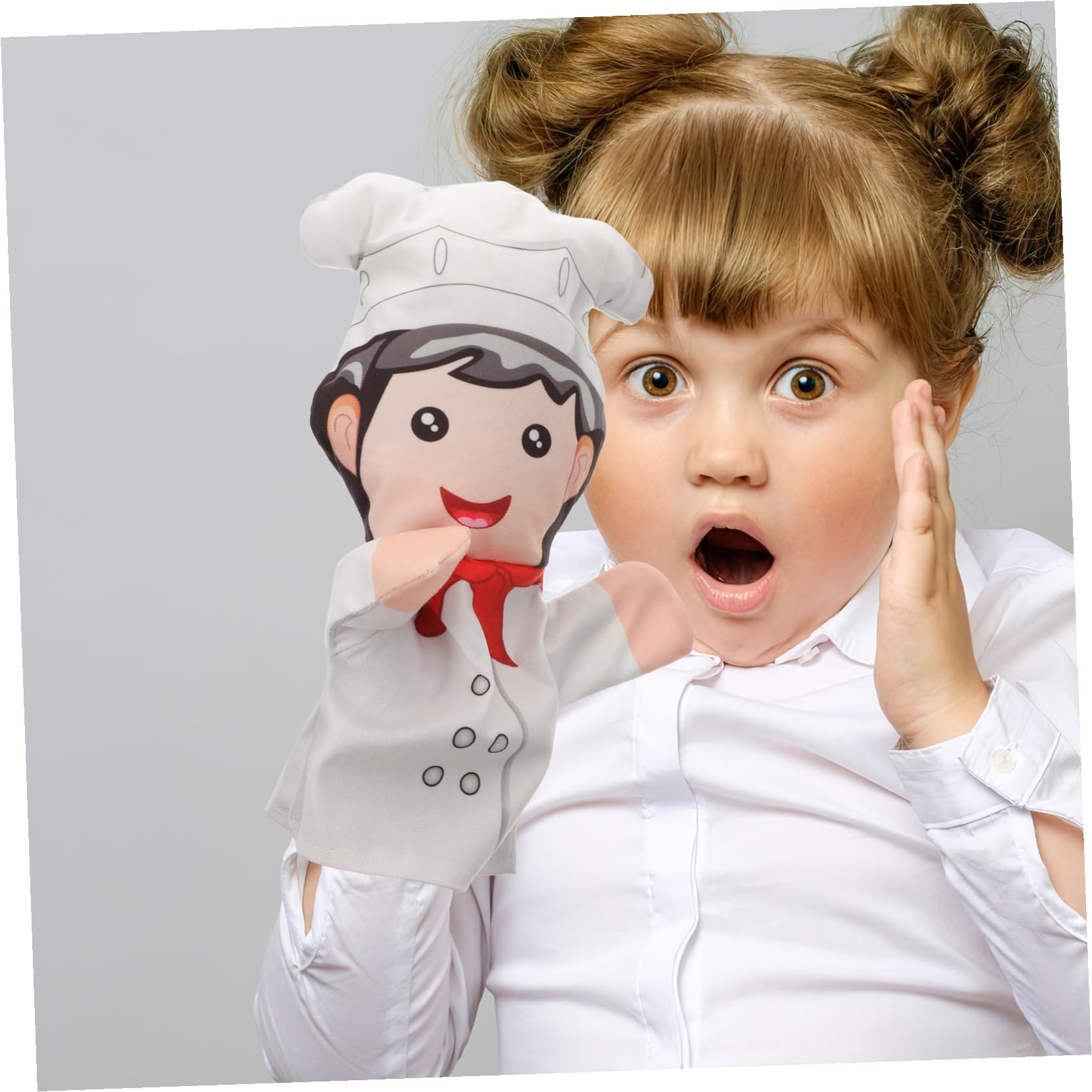 BESTonZON 5 Pz Fantoccio Giocattoli Per Bambini Burattini a Mano Per Pupazzo Di Pezza Pupazzo Di Figura Della Guanti Peluche Professione Cotone Pp Bambino