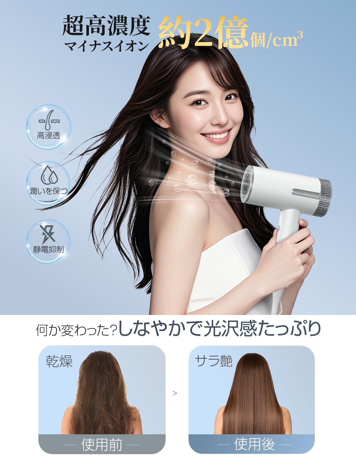 Amazon | ドライヤー 大風量【人気雑誌紹介品・折りたたみ式】超速乾