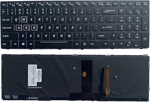 Laptop Replacement US Layout Color backlit Keyboard For Clevo N850 N855HJ1 N857HJ1 N870HJ1 N850HP6 N870HP6 CVM15F23USJ4309 6-80-N85H0-011-1 CVM15F23USJ430B CVM15F2300J430M 6-80-N85H3-191-1 Black