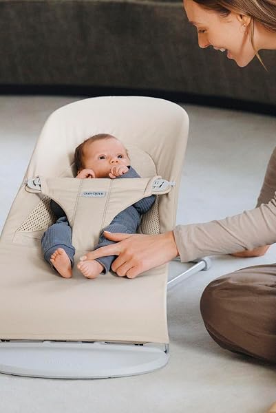BabyBjörn Transat Balance Soft, Tissé/Jersey, Tri-Fabric, Beige clair - 3