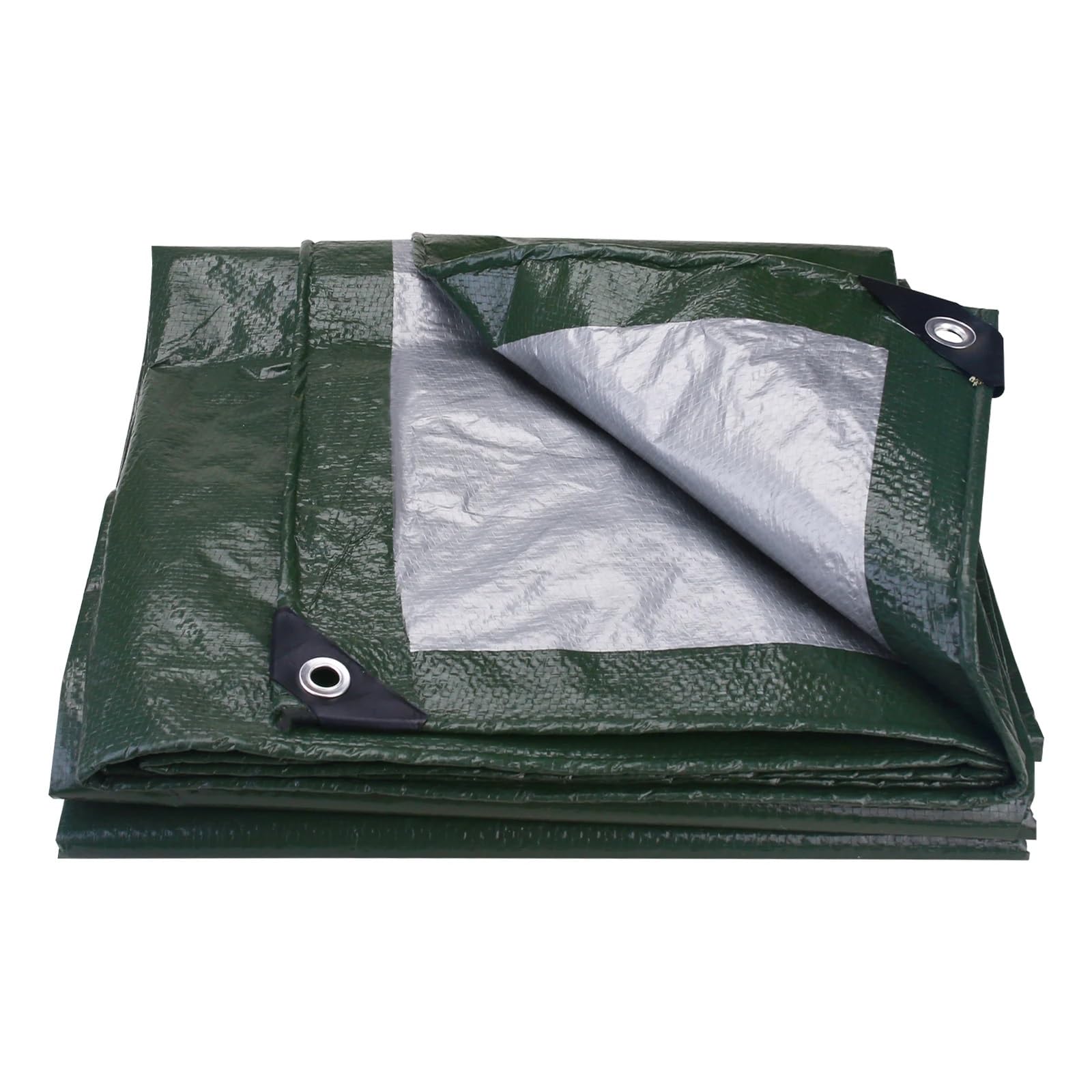 Waterproof Tarp, Multicolor Multiple Sizes Multipurpose Outdoor Cover(Green,3x3.0m)