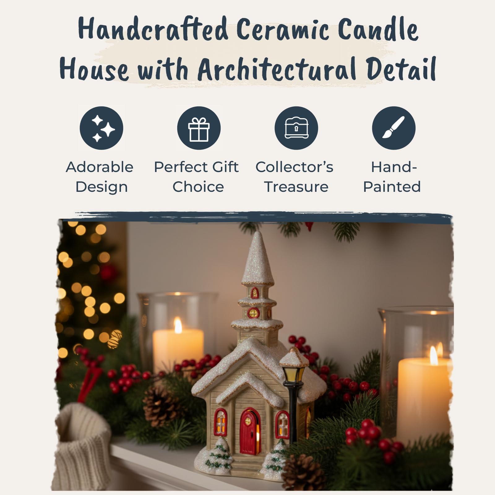 Amazon.com: Blue Sky Clayworks 15139 Church Street Light Tealight