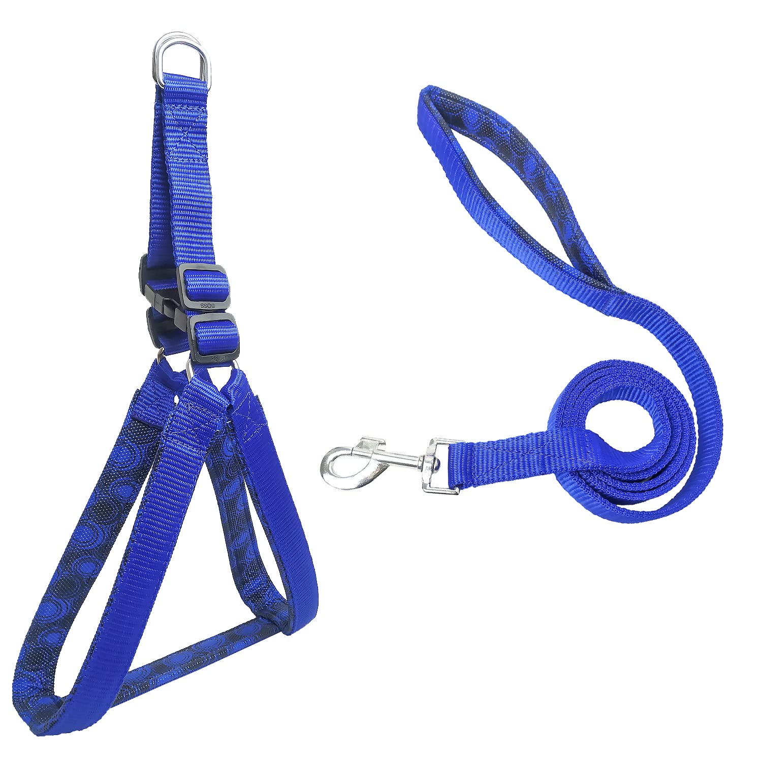 Modern Pets House 1.25 Inch Thick Heavy Duty Imported Padded Harness and Leash Rope with Anti-Slip Handle| Waterproof Neck Harness and Leash Belts with Strong Hook| Walking Jogging Training Harness and Leash for Large Dogs (Blue, Large) (B09WV2QDLX) Amazon Price History, Amazon Price Tracker
