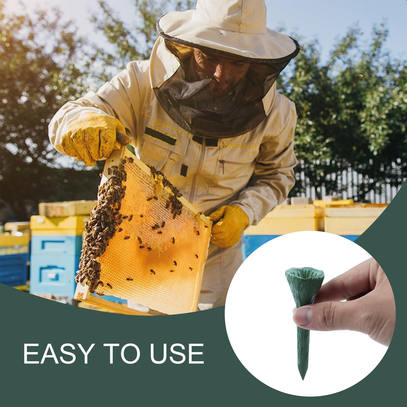 Bienen-Trinkbecher für den Garten,Bienen-Insekten-Trinkbecher,Bienen-Trinkbecher,Durstige Bestäuber brauchen einen Drink,Bunter Mini-Trinkbecher für Gartenveranden（grün）