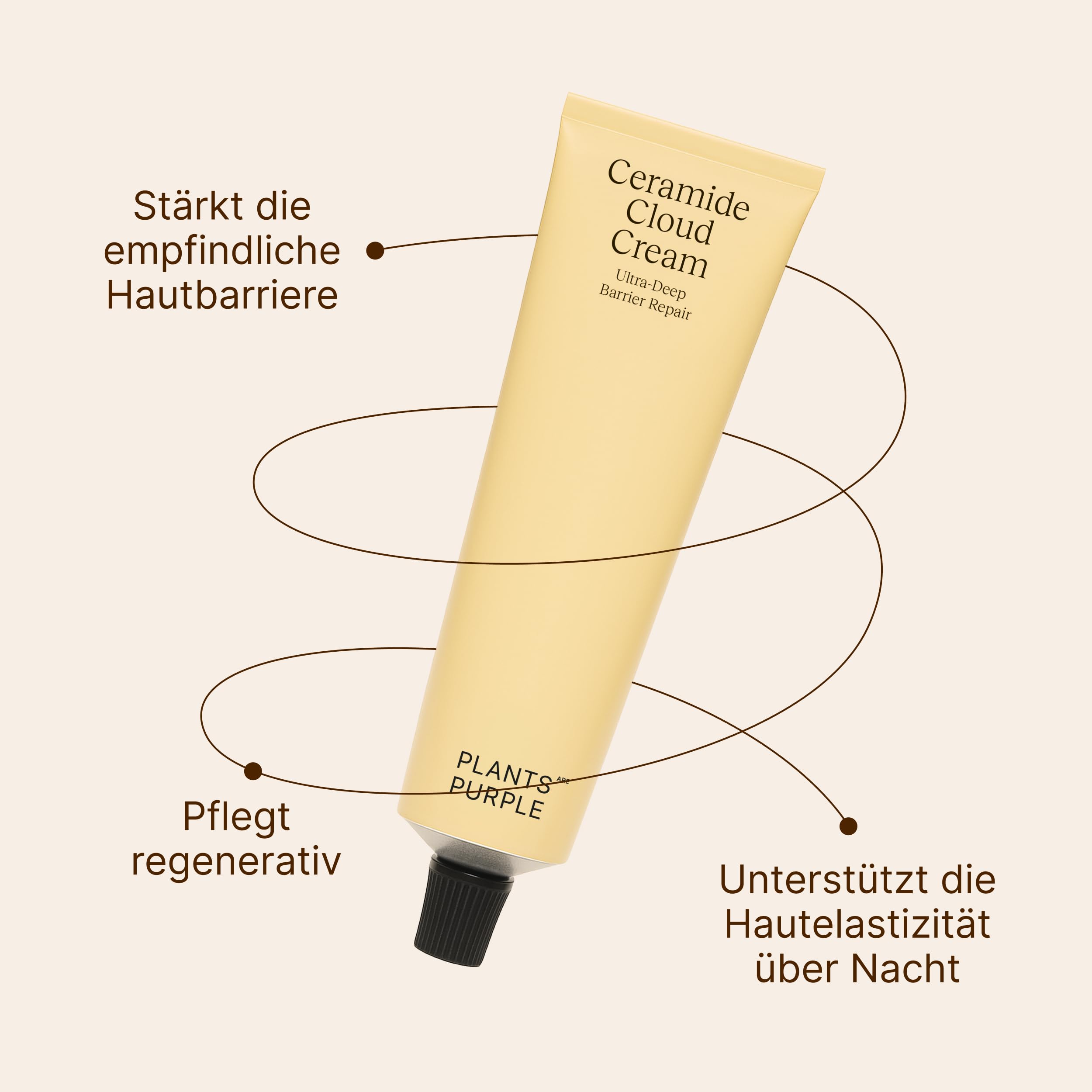 Regenerierende Nachtcreme mit 3 % Ceramide-Komplex – leichte Formel mit Q10 & Panthenol zur Stärkung der Hautbarriere & Regeneration I Für alle Hauttypen I Vegan & cruelty-free