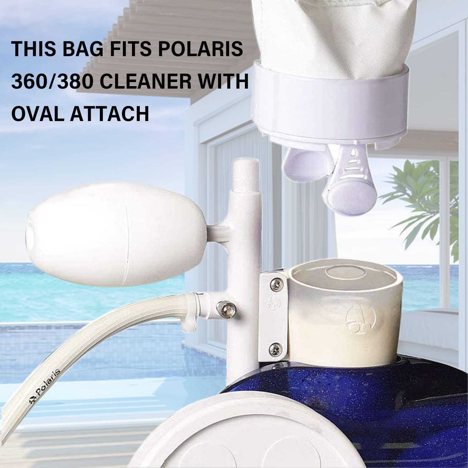 360/380 Pool Cleaner EZ Disposable Filter Bag With Collar (3 Pack) | In - Foto 8