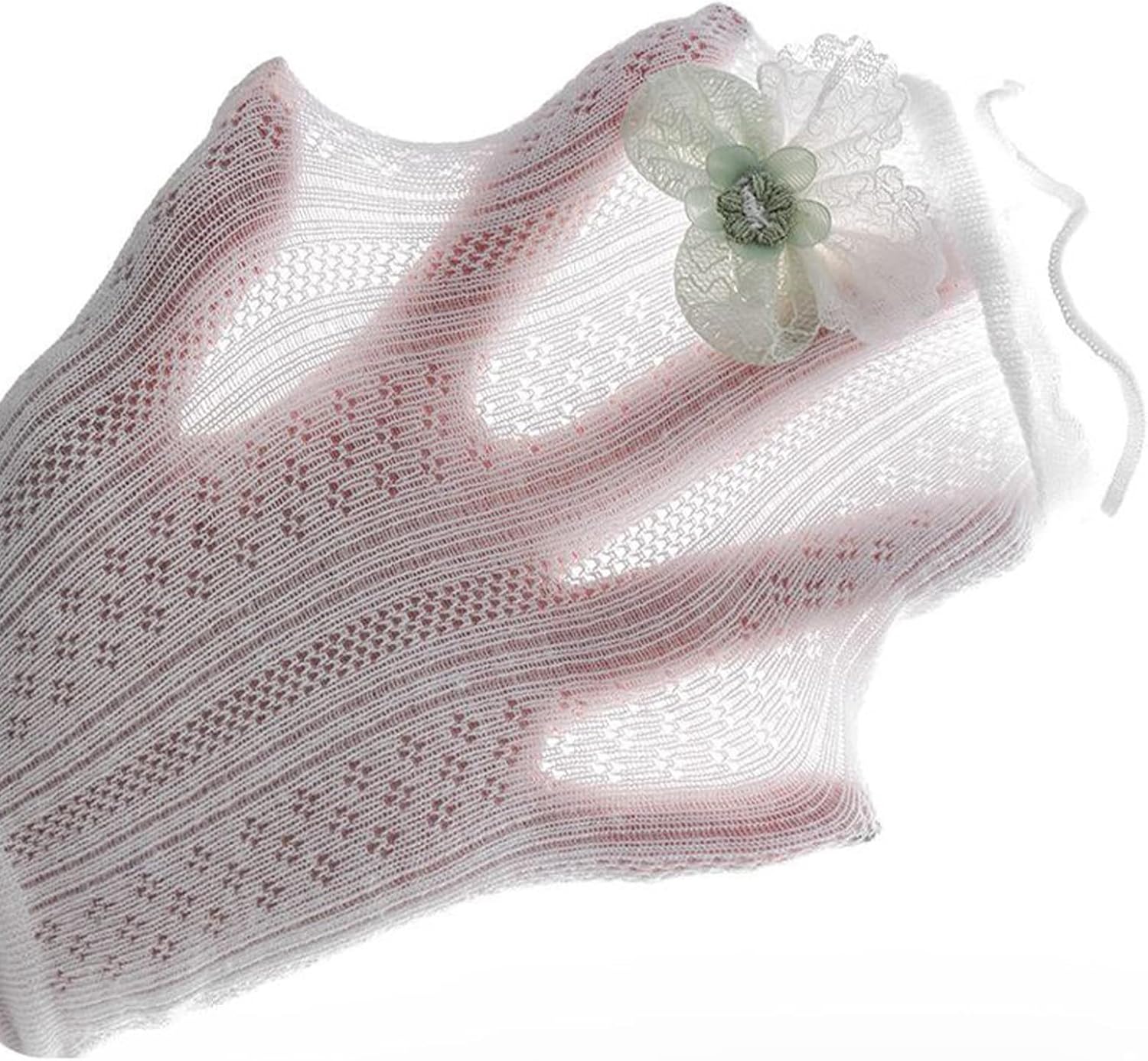 Baby Girls Ruffle Lace Trim Cotton Footless Tights Leggings Stockings