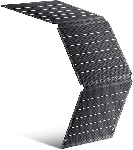 Miniatura 1 de Panel solar de 21 W, 2 puertos solares plegables portátiles (tipo CUSB-A), salida total de 6 V3 A, cargador solar impermeable IP67, panel solar USB