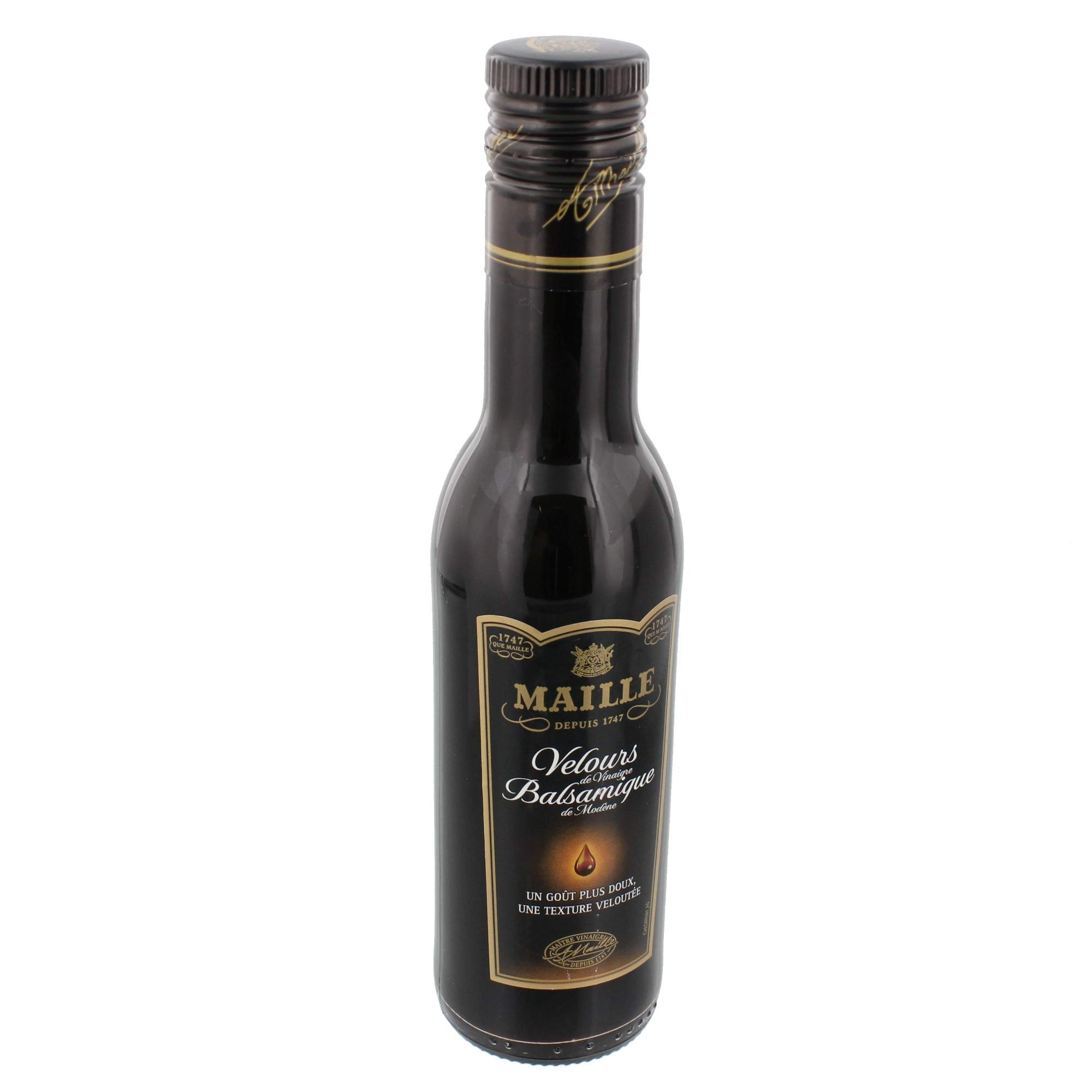 Maille Vinagre balsámico de Módena, aromas intensos, textura sedosa, 25 cl, paquete de 2