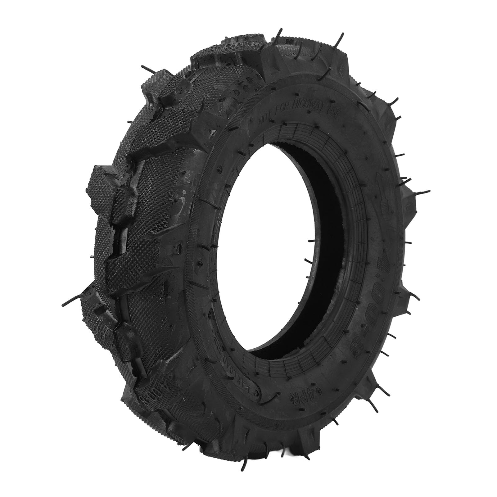 Yctze Pneu sans Chambre à Air 4.00-8, Pneu de Tracteur en Caoutchouc 4 Plis, capacité de de 672 LB pour Fraise à Neige avec Jante de 8 Pouces, Résistant à l'usure
