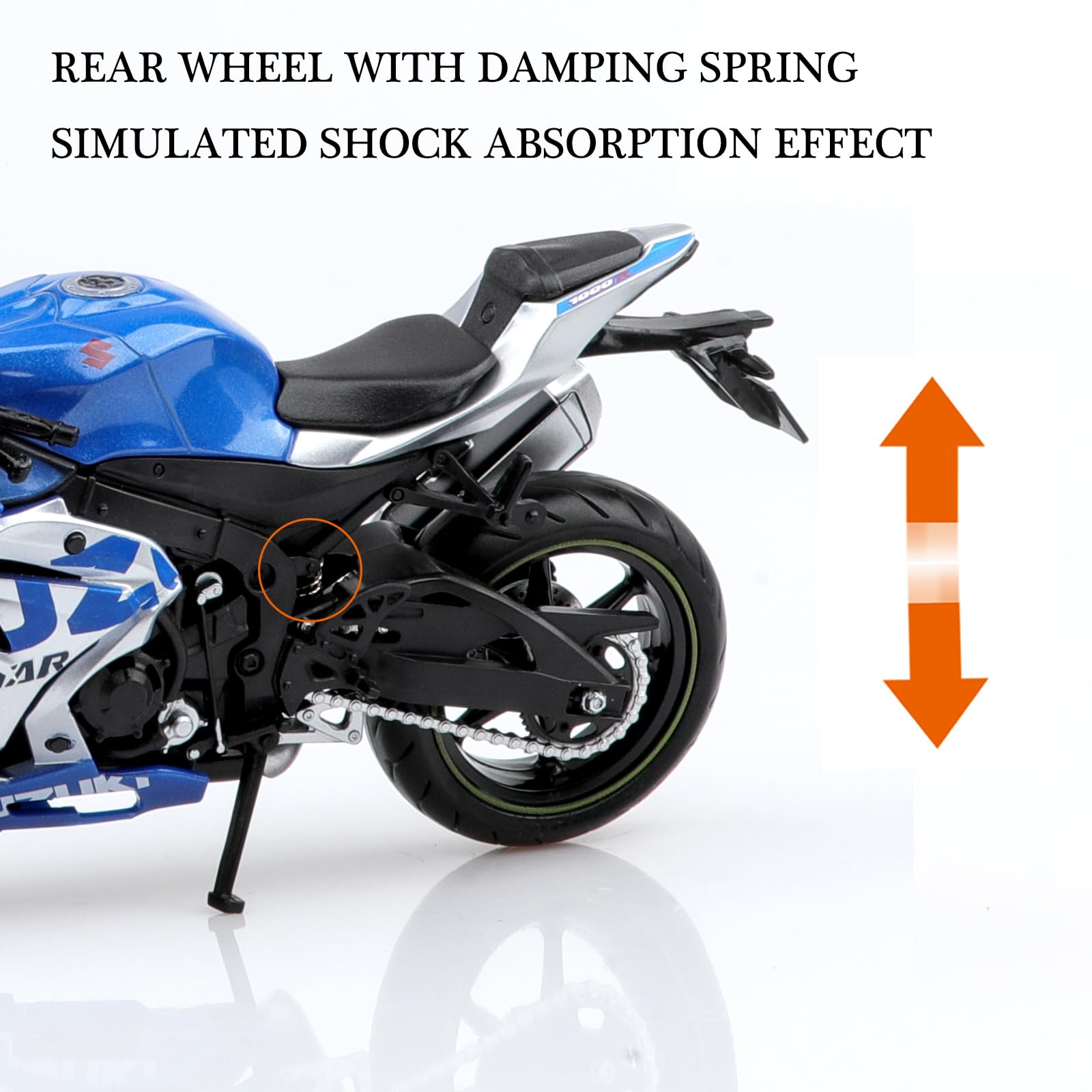 Amazon.com: TOKAXI 1/12 Scale Suzuki GSX-R1000R Diecast Toy