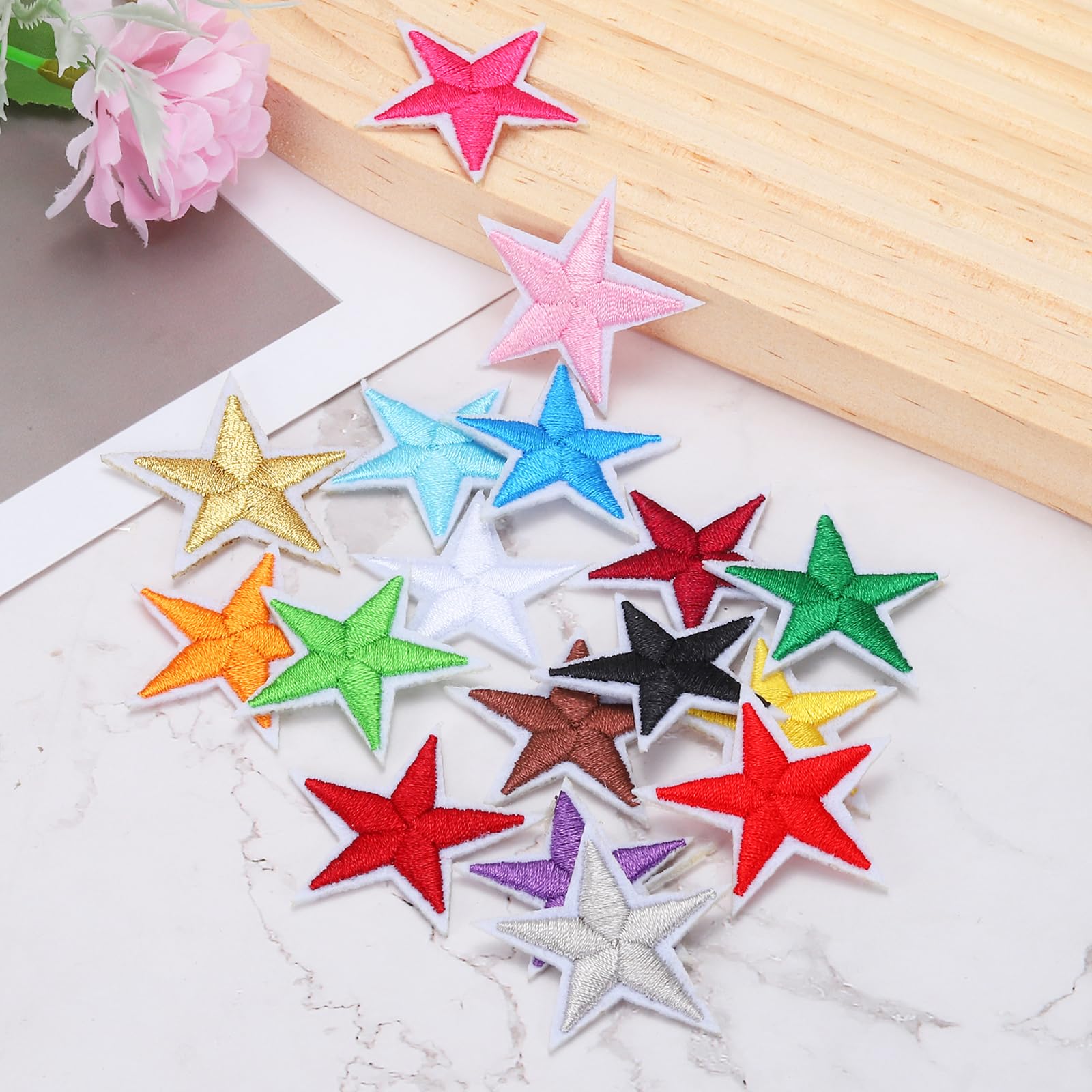 MECCANIXITY 5Star Lot De 50 écussons Brodés à Thermocoller Ou